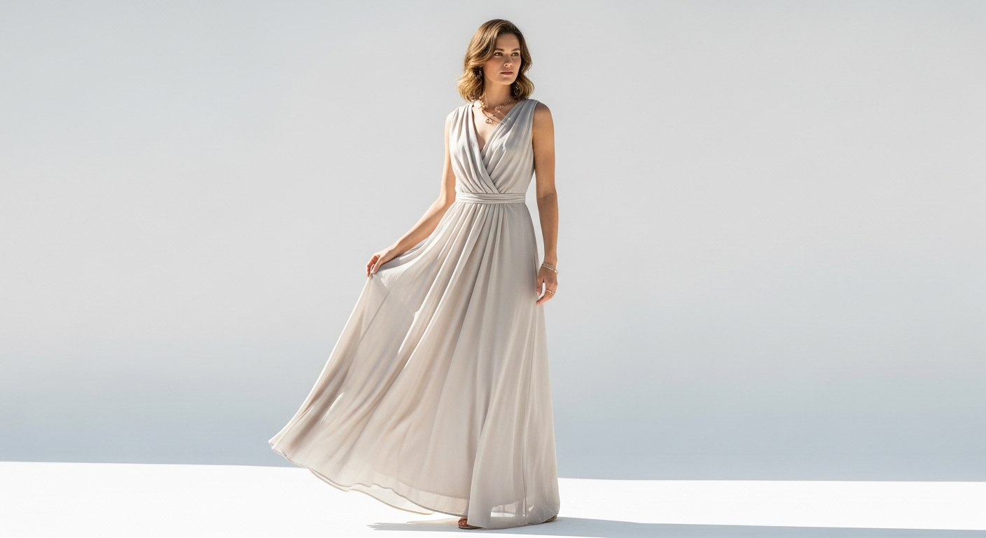 Ulla Popken button front maxi dress styled for plus-size women