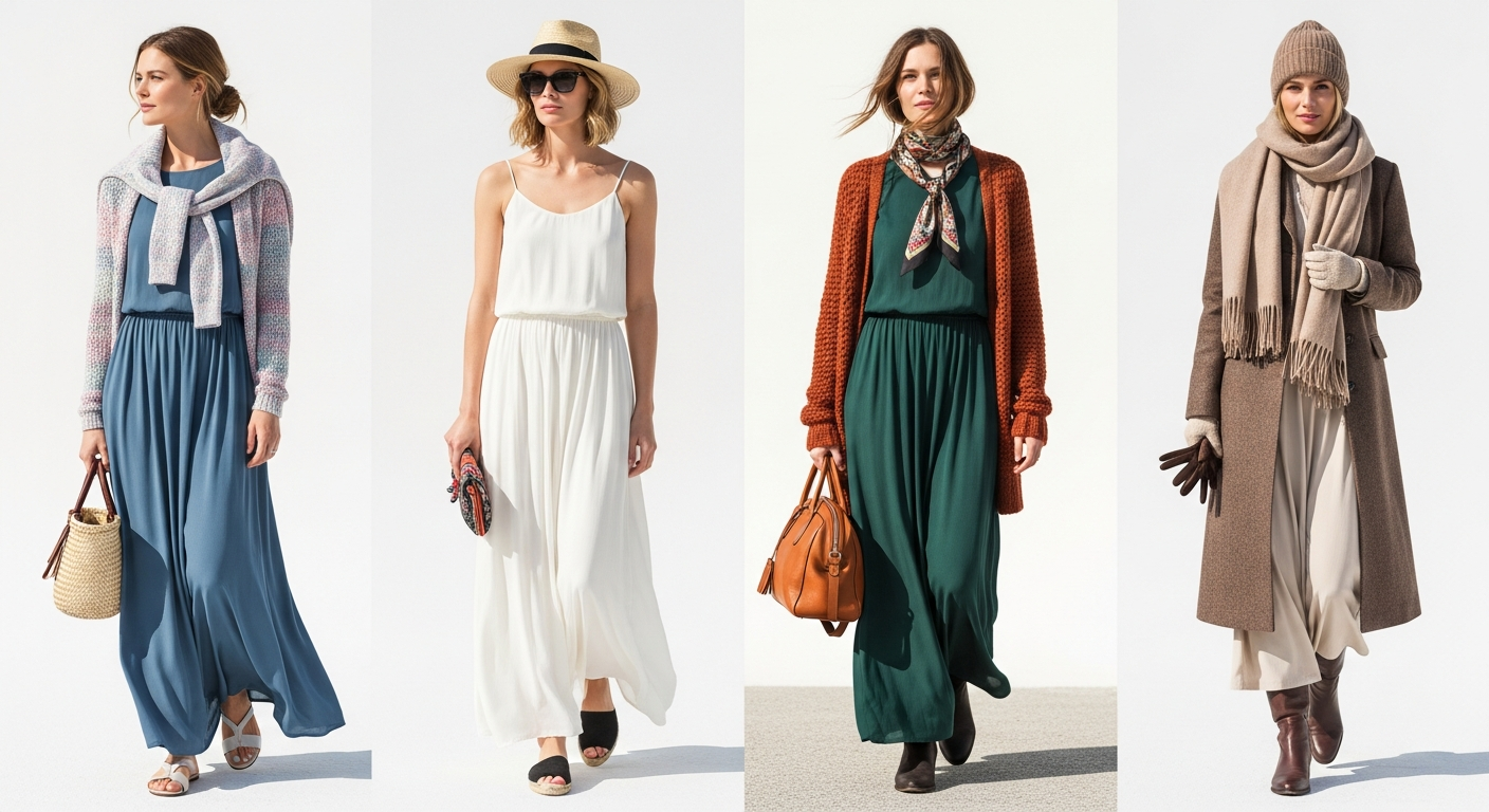 Style the Ulla Popken Maxi Dress Year-Round