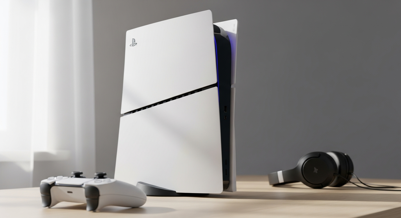 Sony PlayStation 5 Slim Digital Edition console in sleek black design