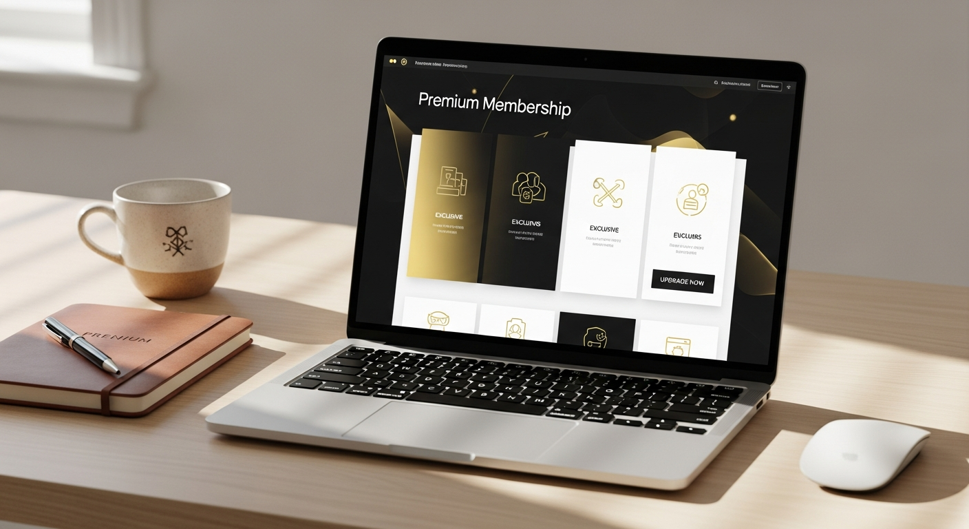 Victoria Milan premium membership interface showing messaging and privacy features on mobile device