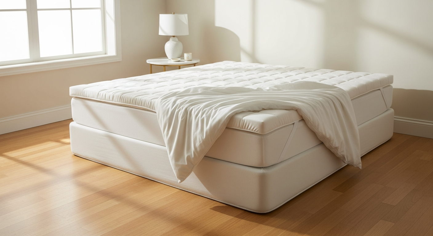 ViscoSoft Select High Density Mattress Topper with gel-infused memory foam and bamboo cover
