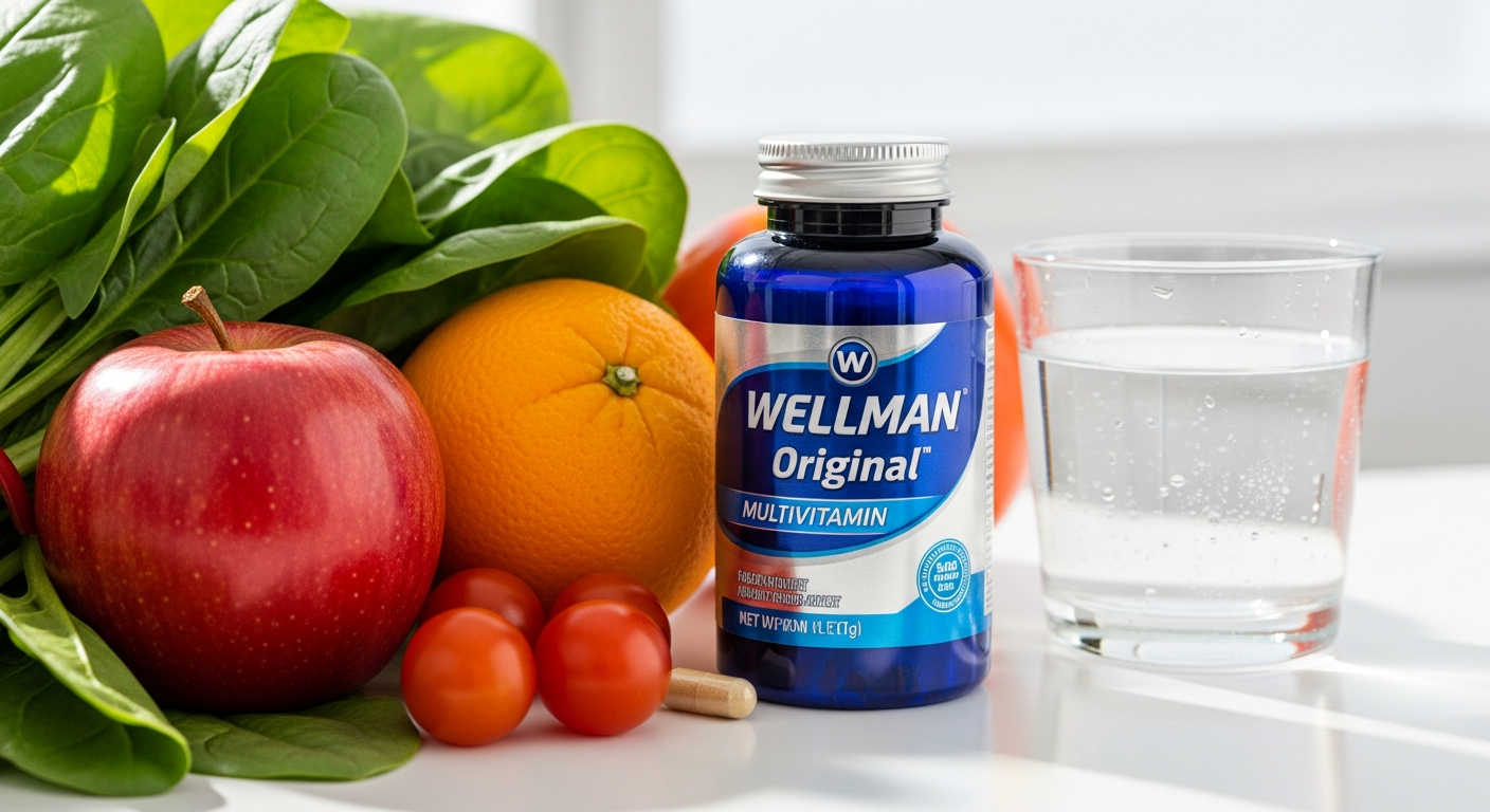 Vitabiotics Wellman Original multivitamin tablet with 29 essential nutrients for men's health