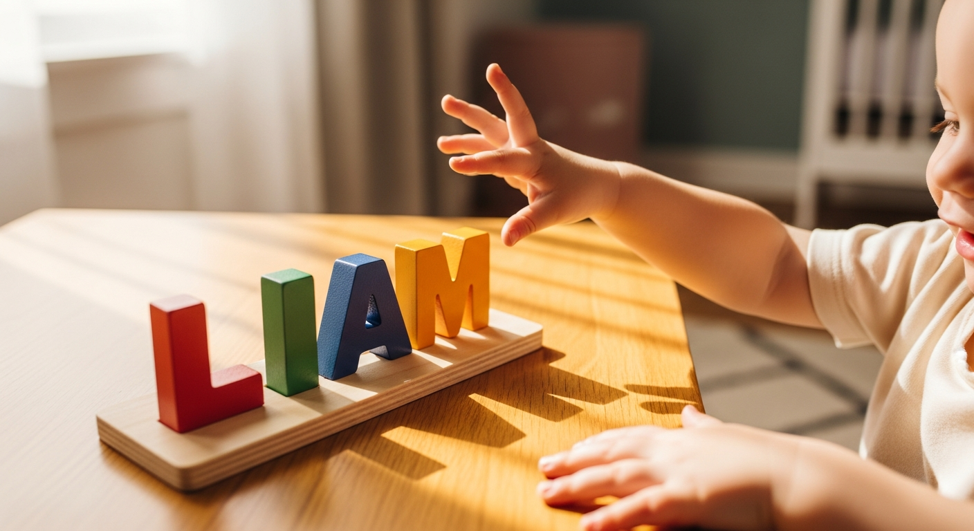 Wooden Name Puzzles for Toddler Learning