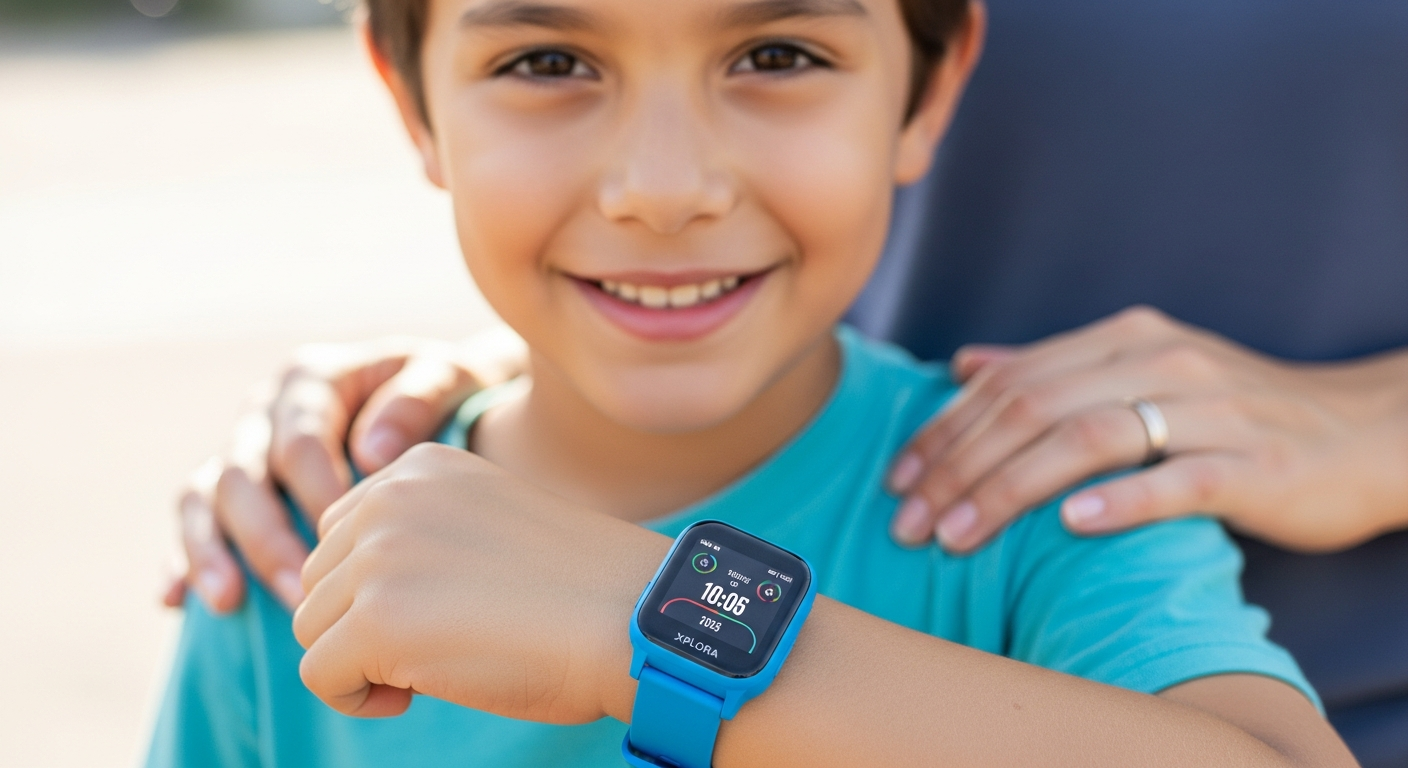 Xplora XGO3 Kids Smartwatch GPS with colorful band and touchscreen display