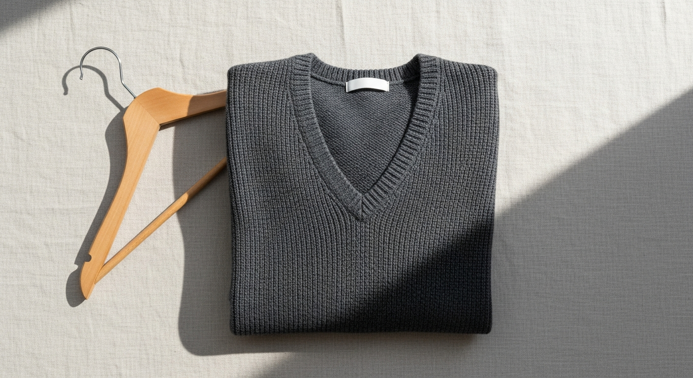 Premium Italian-crafted Babista men's Merino wool pullover in neutral tone