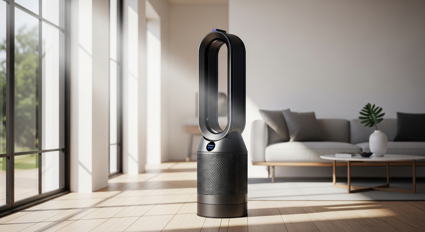 Dyson Purifier Big+Quiet Formaldehyde air purifier unit in modern living room