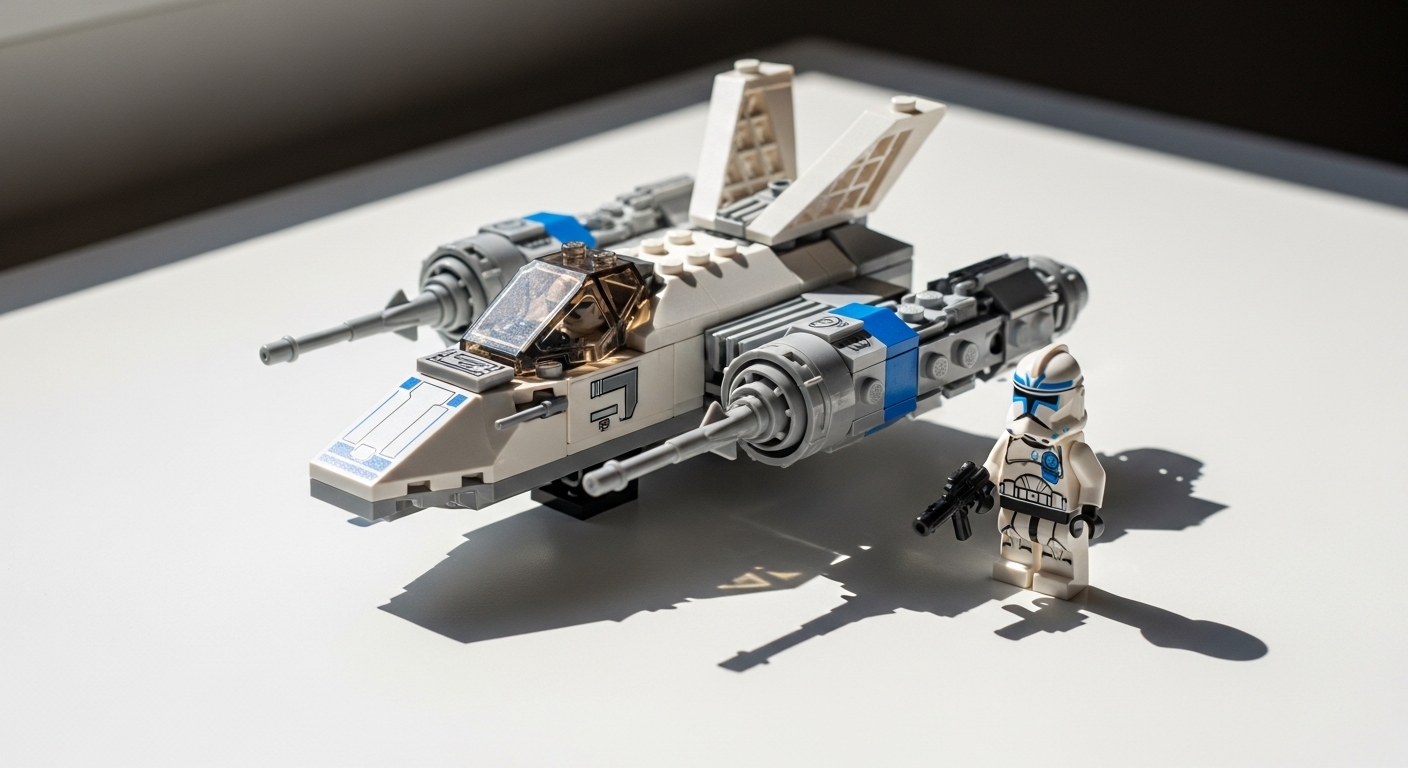 LEGO Star Wars Captain Rex Y-wing Microfighter Set 75391 minifigure and starship model