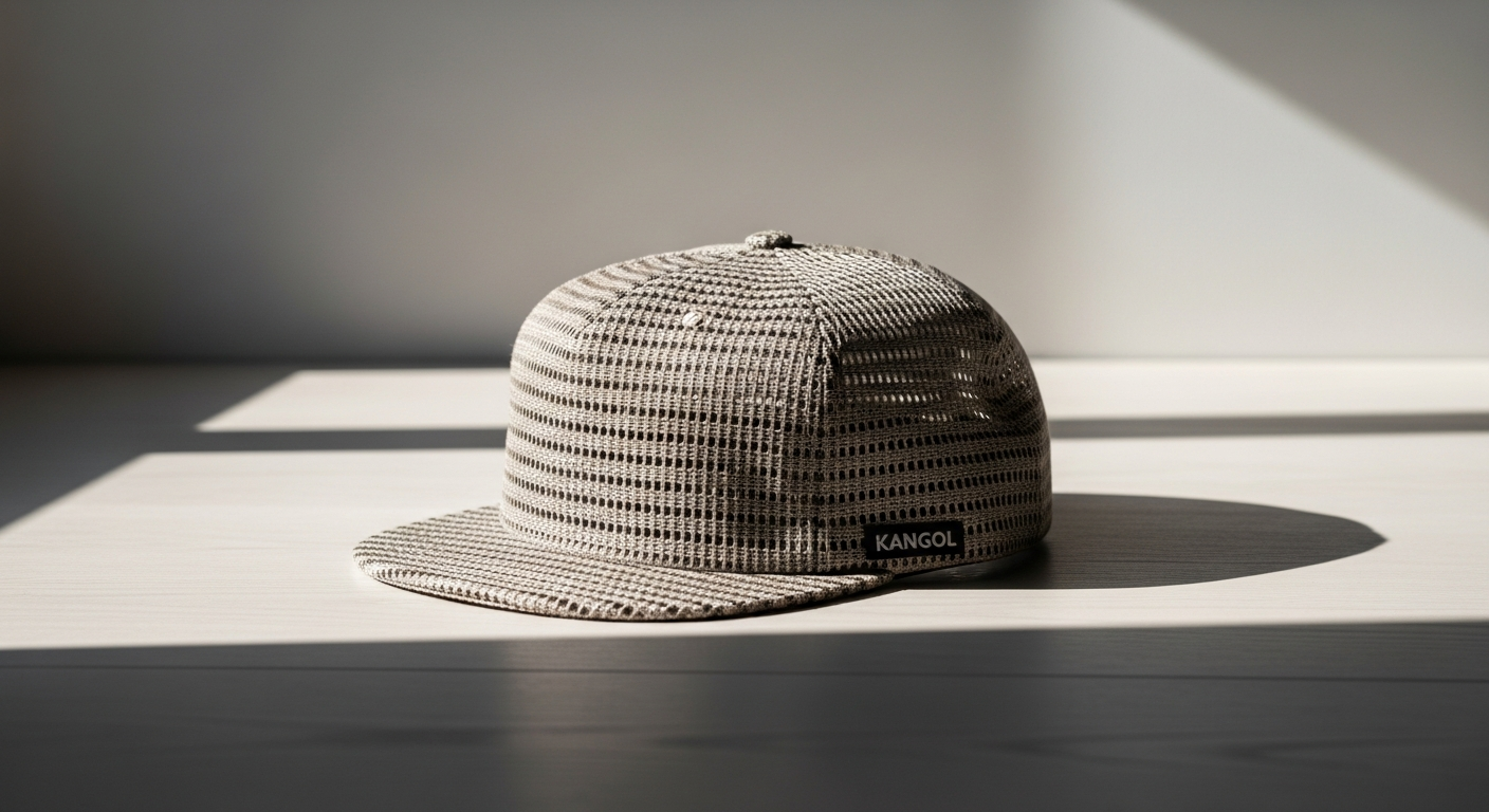 Kangol Tropic 504 Ventair flat cap in multiple colors displayed