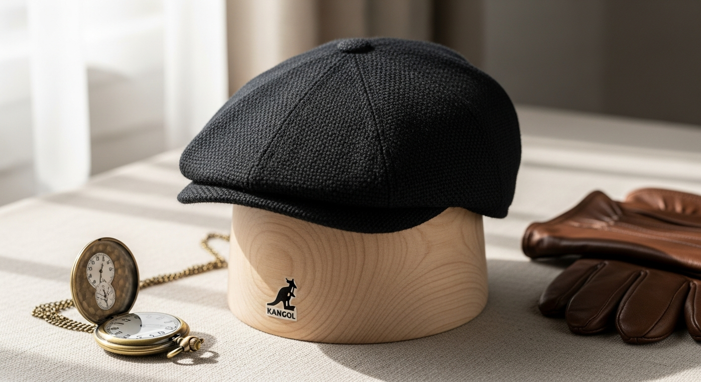 Kangol Tropic 504 Ventair Flat Cap in multiple color options displayed on white background