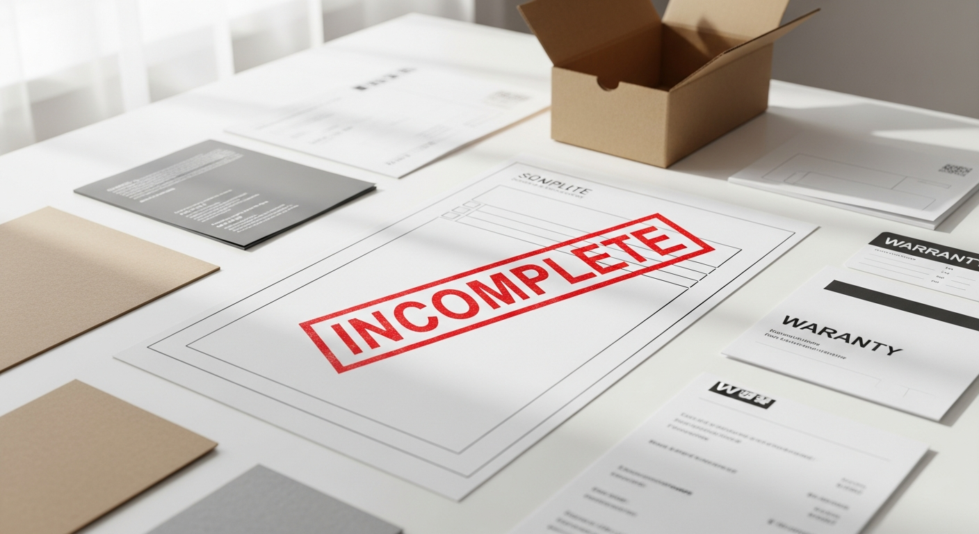 Unable to proceed without product information clarification needed