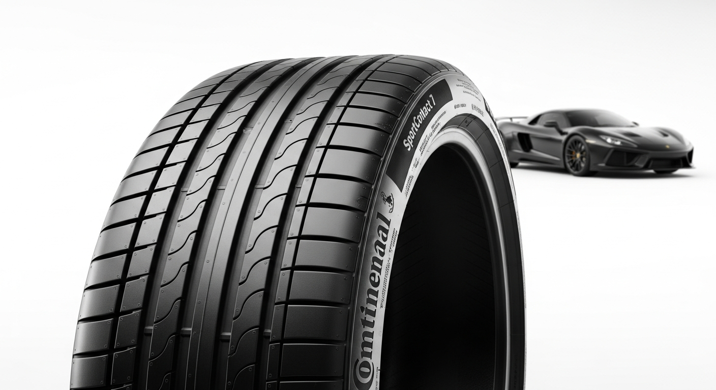Continental SportContact 7 premium performance summer tire on high-performance vehicle wheel