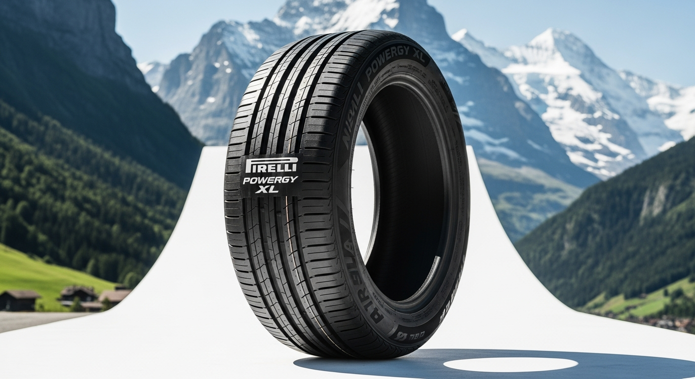Pirelli Powergy XL summer tire on modern vehicle wheel rim