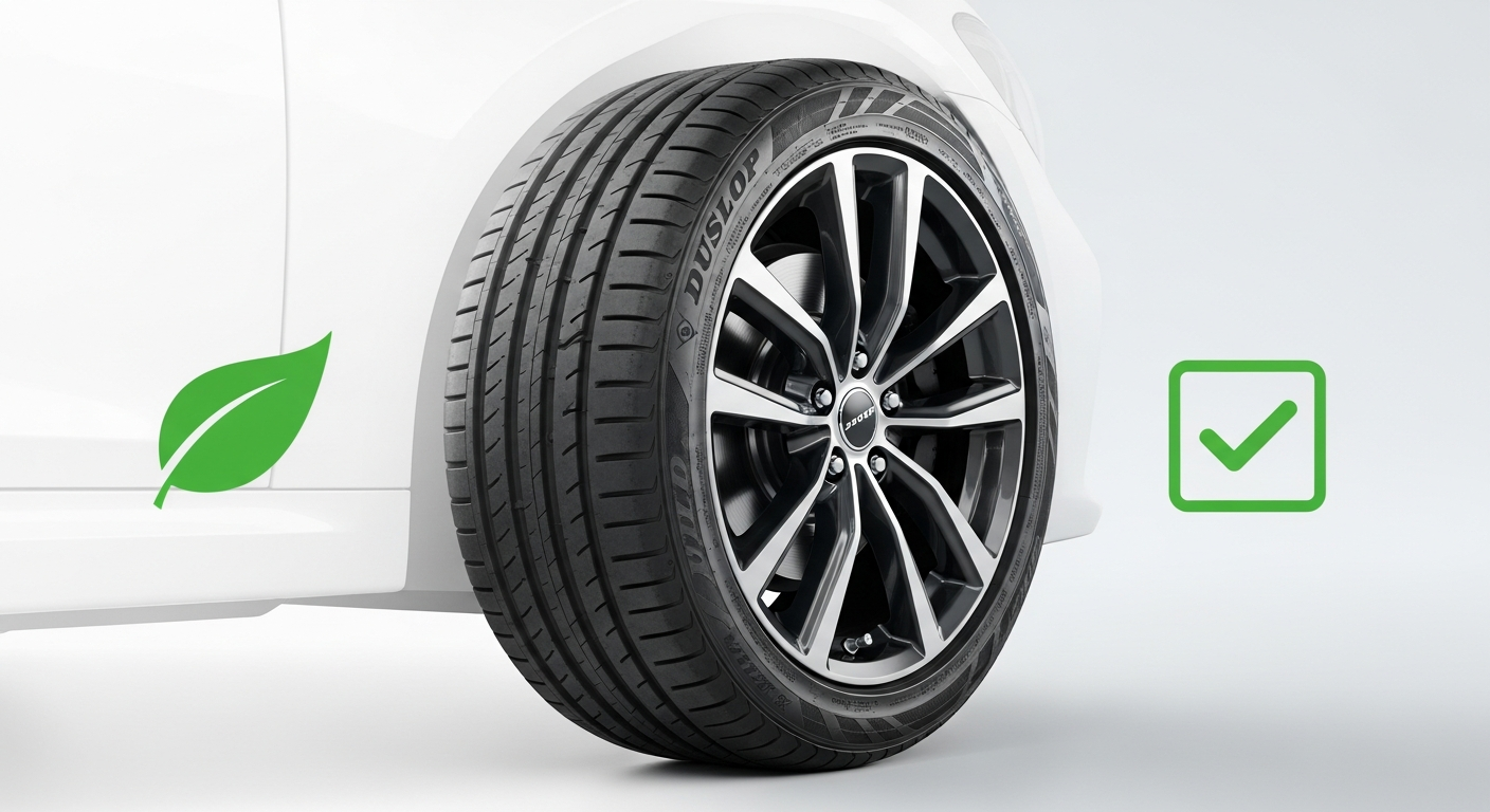 Dunlop Sport BluResponse summer tire tread pattern close-up detail