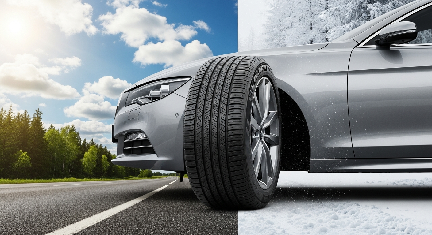 Michelin CrossClimate2 all-season tire tread pattern close-up detail