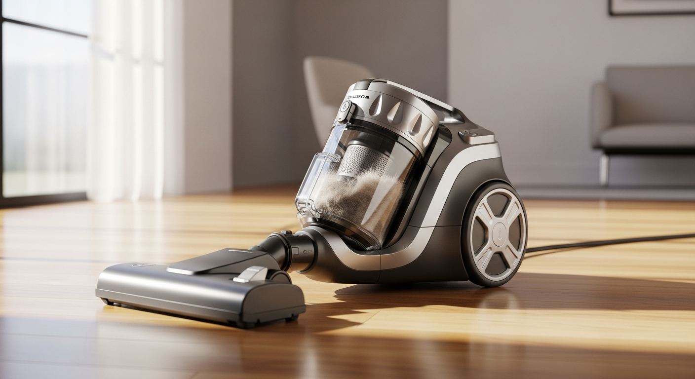 Rowenta X-Clean 10 GZ7035 cordless floor cleaner cleaning hard floor with pet hair