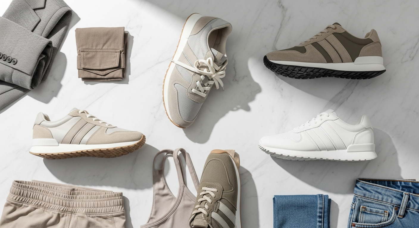Comfortable versatile sneakers for men and women displayed in various colors