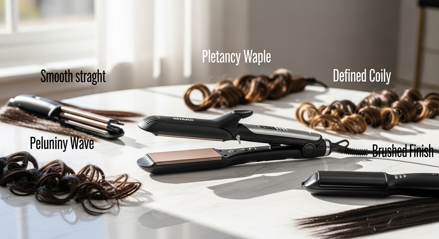 Shark FlexStyle 5-in-1 Air Styler with multiple styling attachments displayed