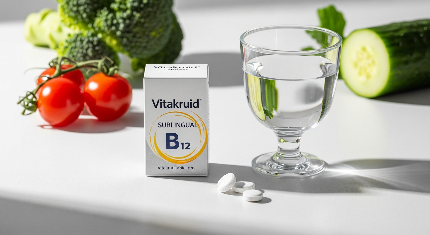 Vitakruid B12 Combi 6000 melt tablet supplement with active folate and P-5-P