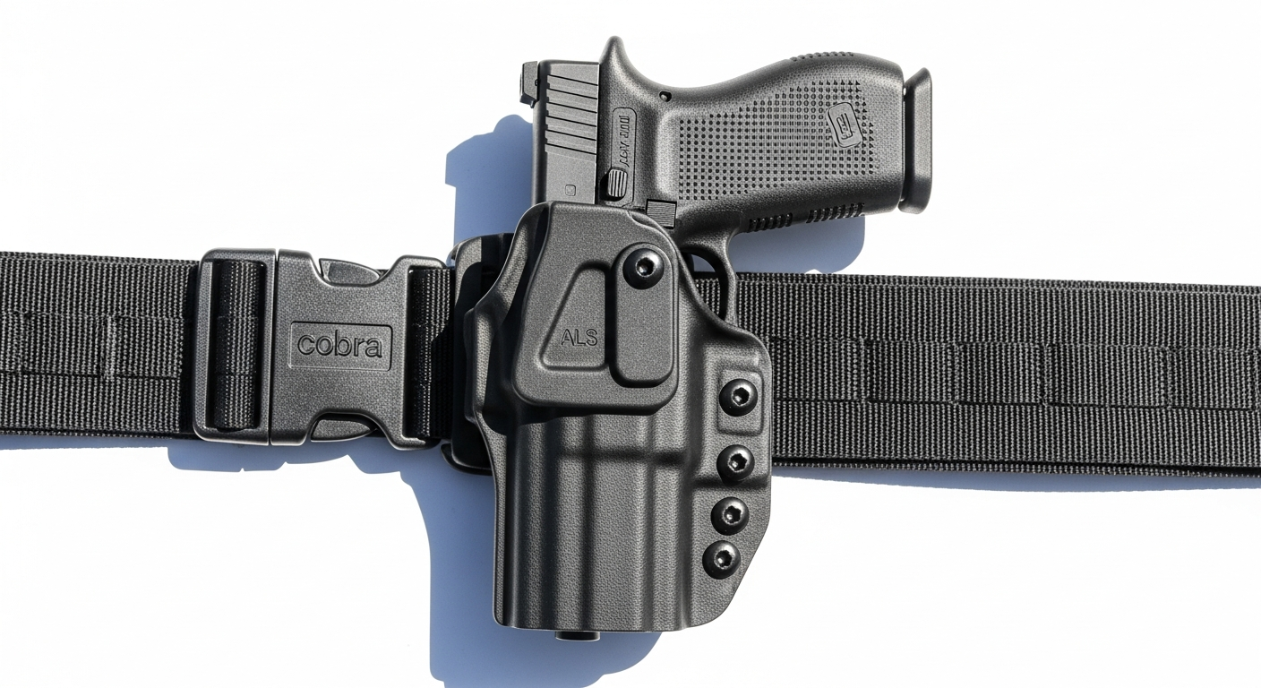 Safariland 6360 ALS/SLS Level III tactical duty holster with dual retention systems