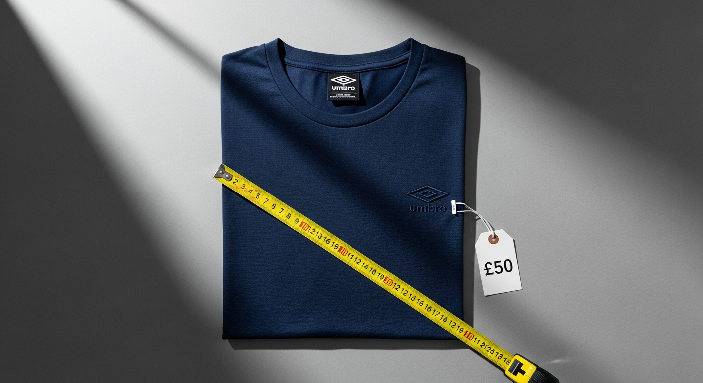 Umbro Iconic Drill T-Shirt in classic design displayed on neutral background