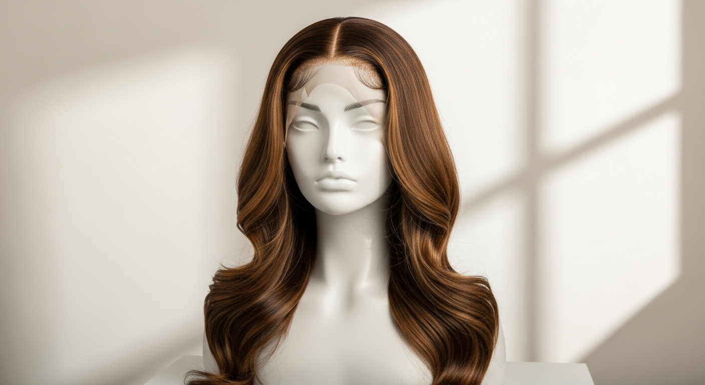 WowAngel HD lace front wig displaying realistic hairline and natural hair texture