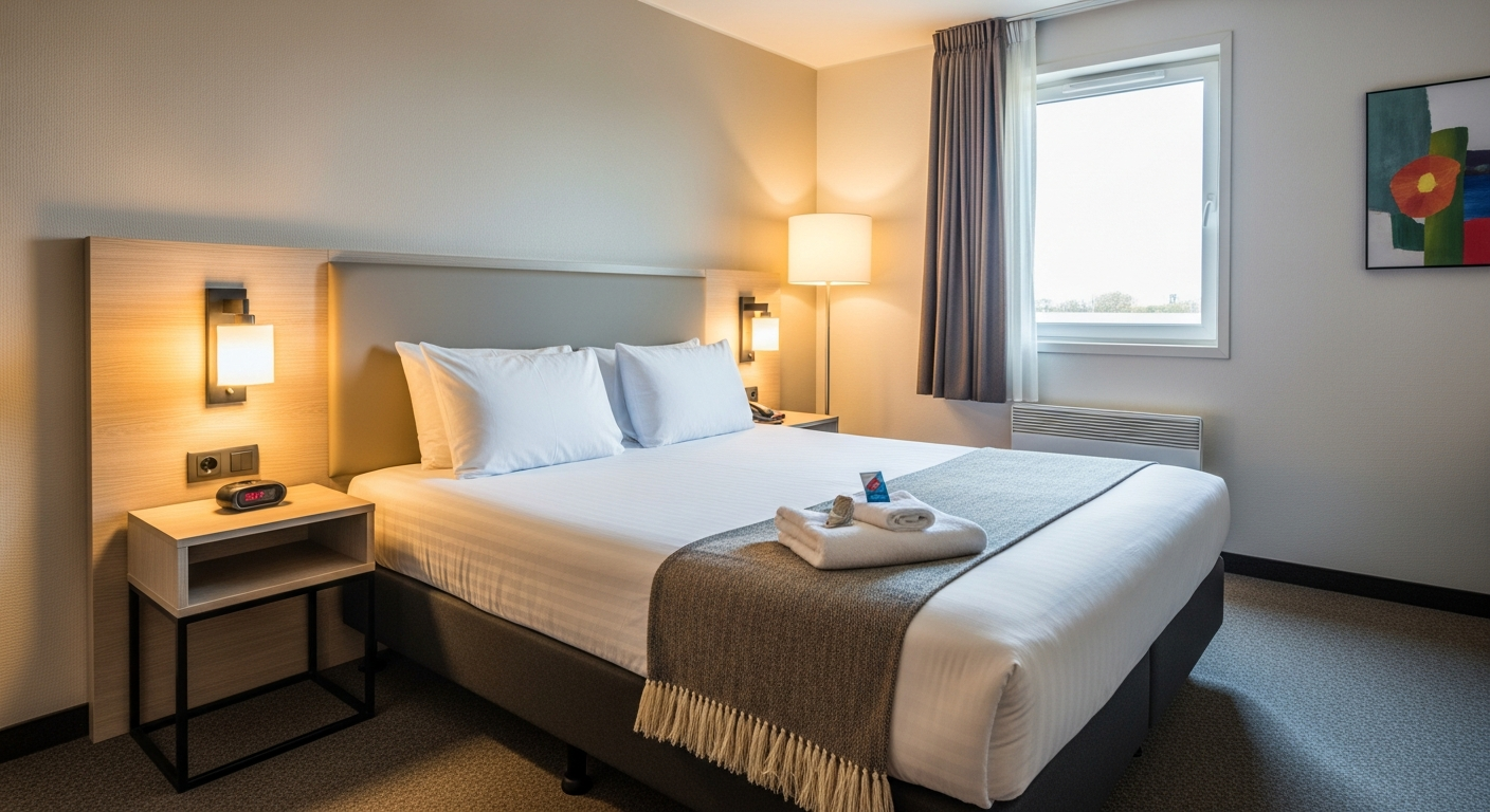 ACHAT Hotels Superior Double Room with queen bed, flat-screen TV, and modern furnishings