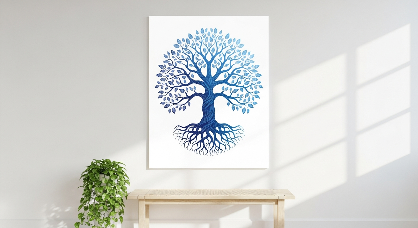 Tree of Life Blue Life Fine Art Print