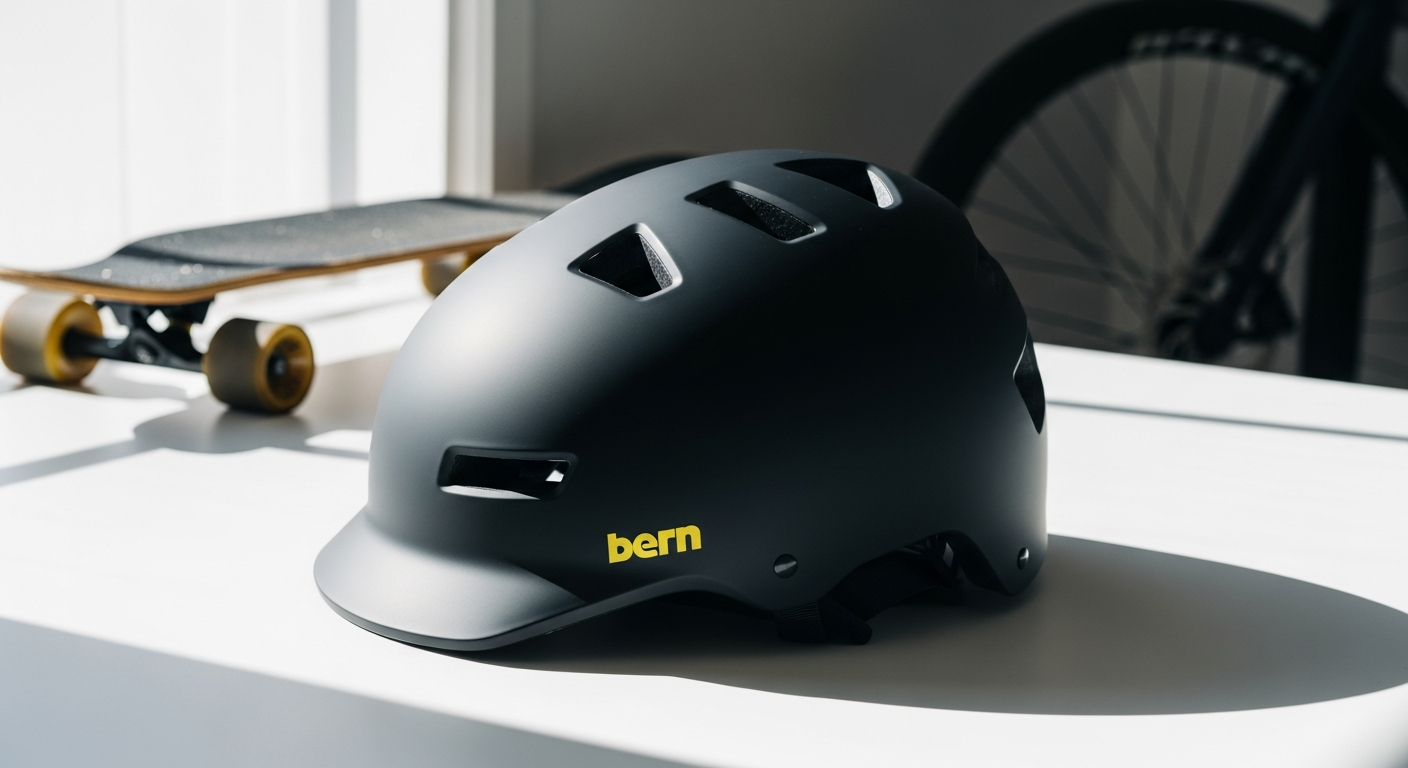 Bern Watts 2.0 MIPS multi-sport helmet with iconic brim design