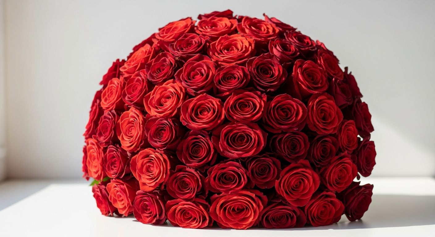 Chelsea Florals 200 Red Roses Bouquet