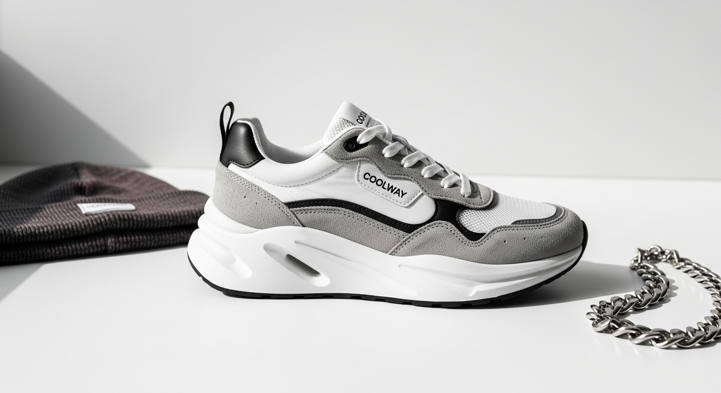 Coolway Goal Urban Sneakers in multiple colorways displayed on urban street background