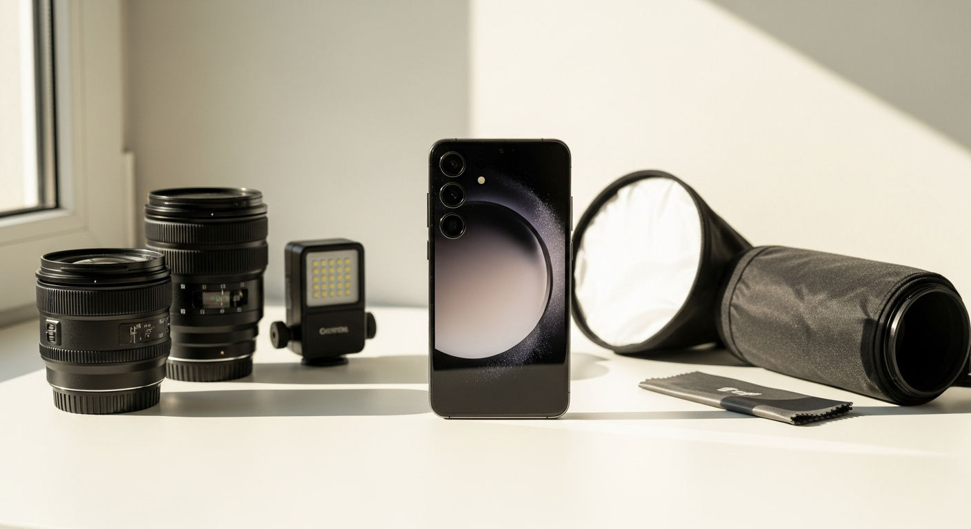 Samsung Galaxy S24+ refurbished smartphone displaying professional camera capabilities