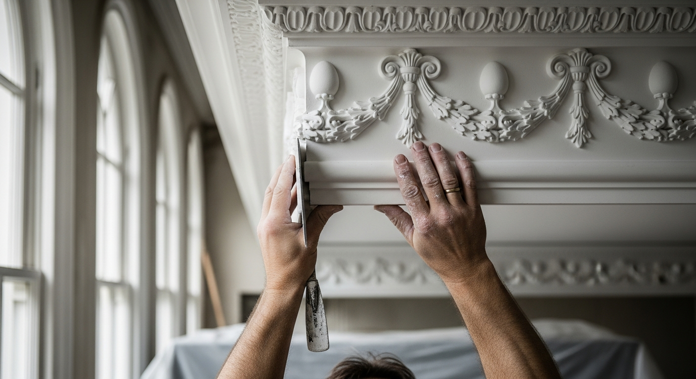 Authentic Victorian Plaster Coving for Period Restoration