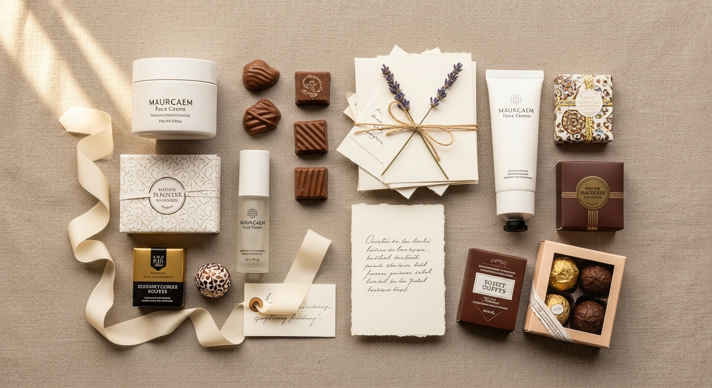 Don't Buy Her Flowers Care Package with self-care items and wellness products displayed