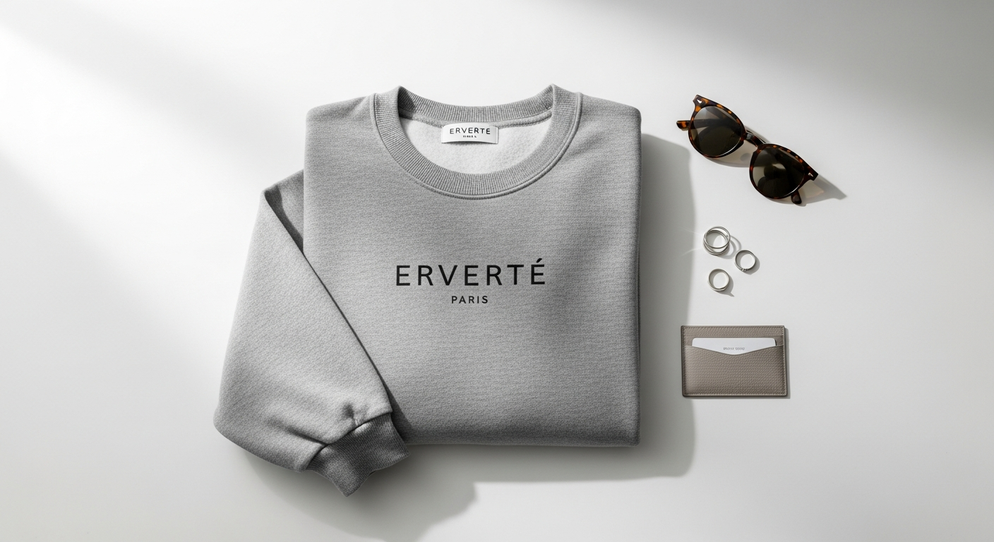 Erverte Paris Organic Grey Sweatshirt 2026