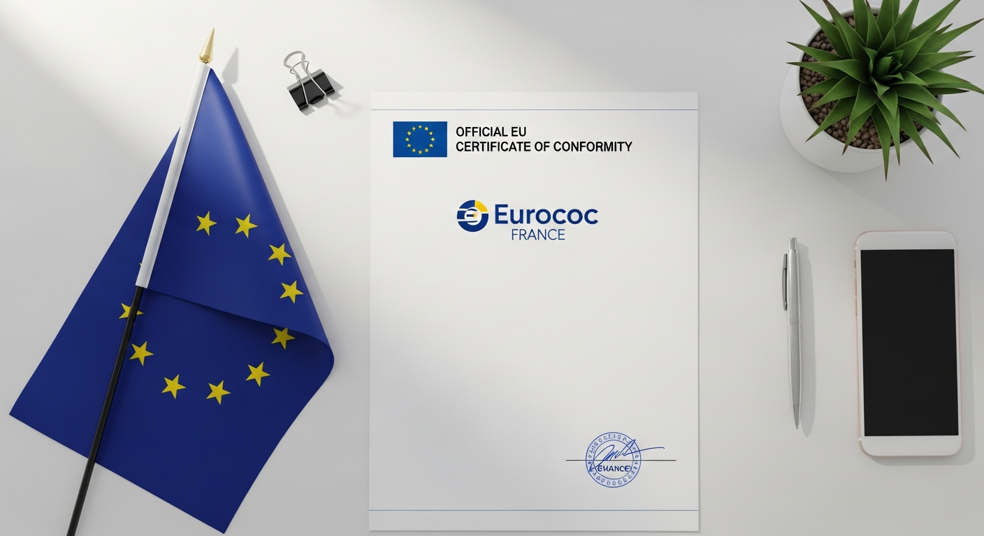 Official vehicle certificate of conformity document for EU registration