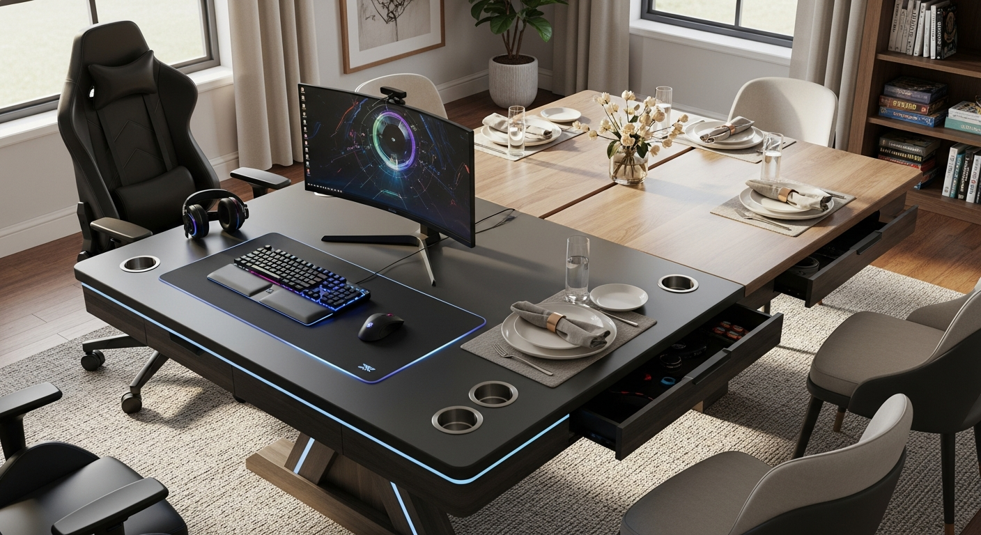 FunandTables ES Gaming Table: Dual-Purpose Solution