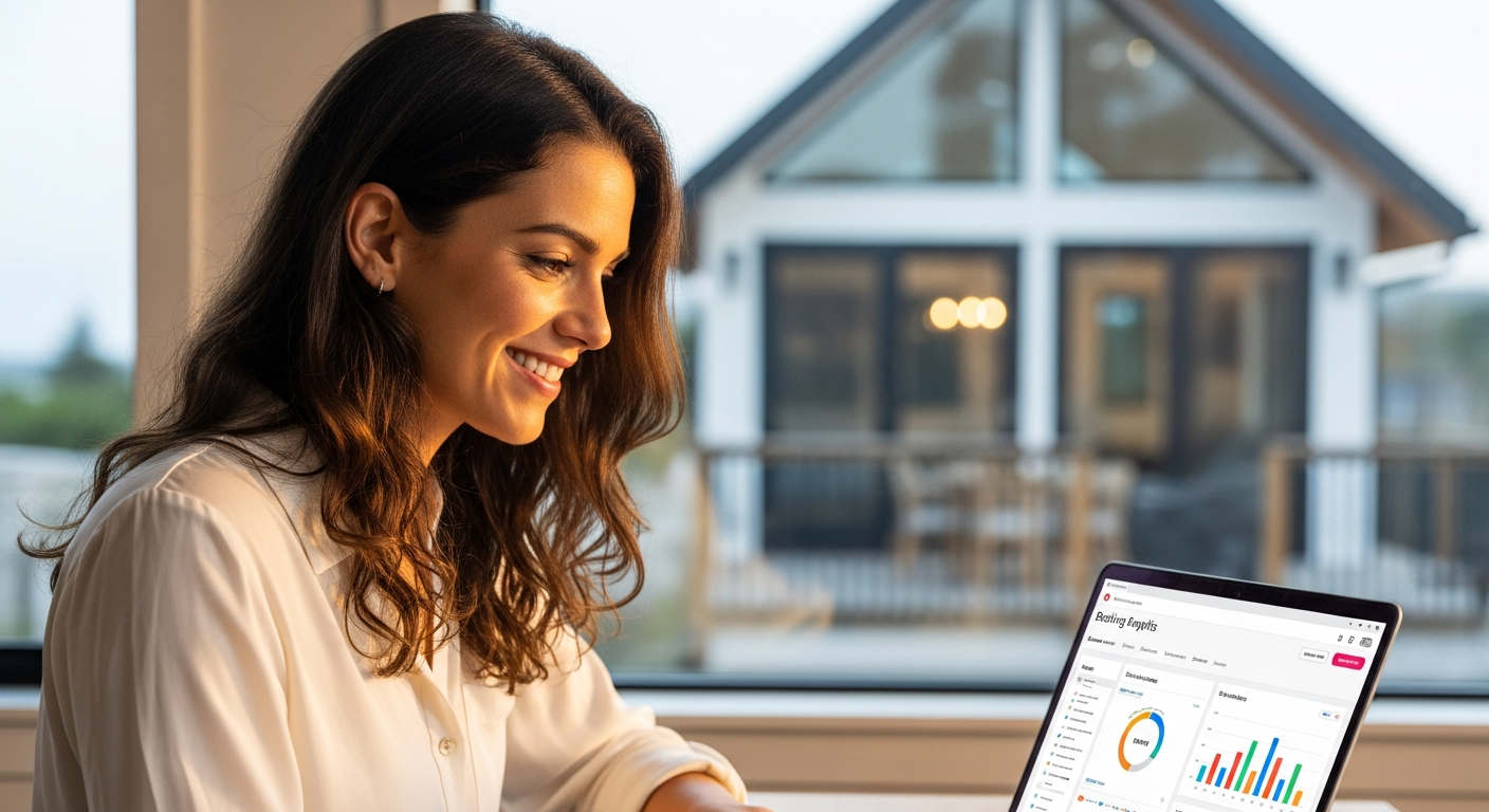 Vacation rental property owner managing bookings on Holidu dashboard
