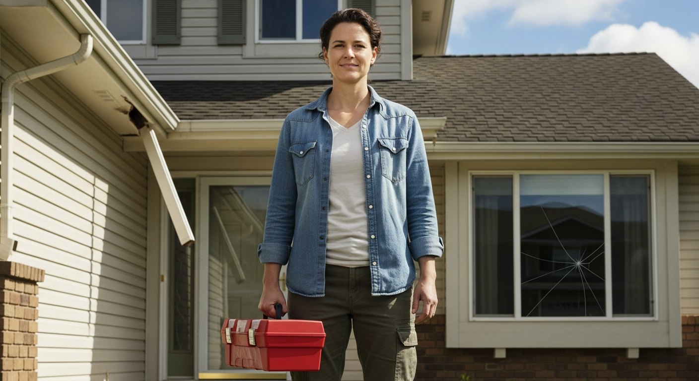 HomeServe MesBonsPros technician arriving at home for emergency repair