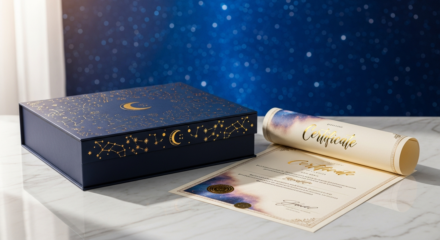 Premium Star Naming Gift Box: Celestial Gifts