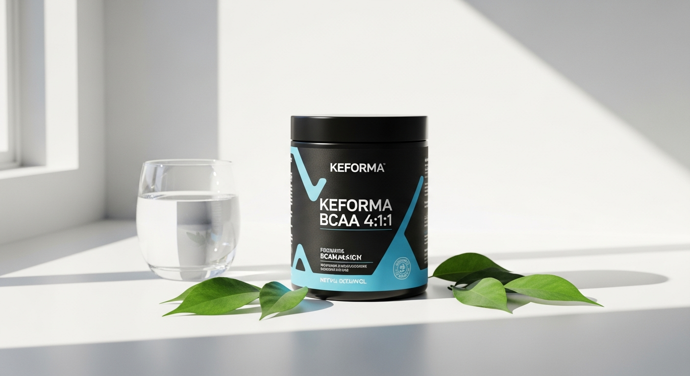KEFORMA BCAA 4:1:1 plant-based amino acid supplement tablets for muscle growth