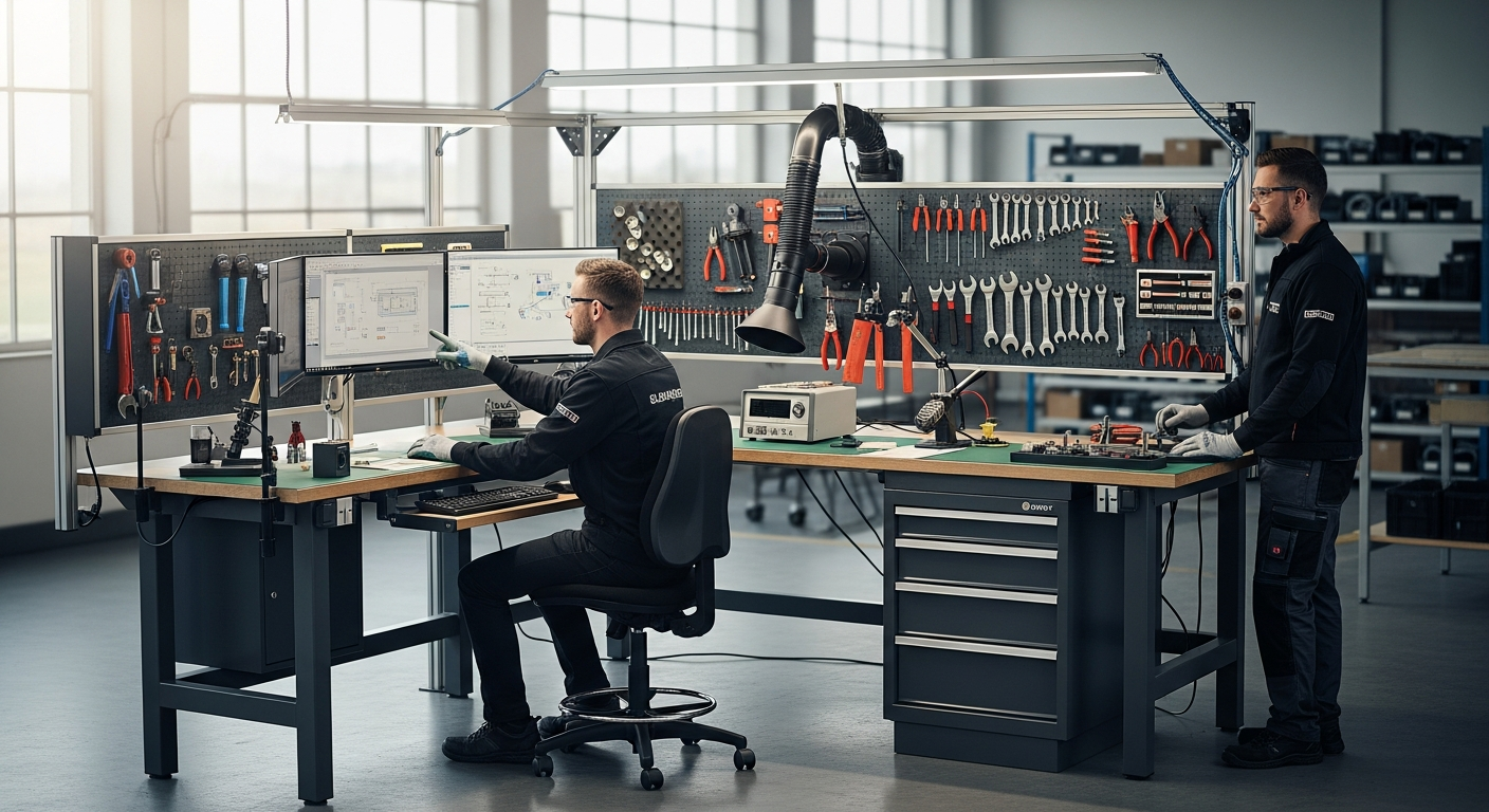 Eurokraft Pro Workbench: Multi-Station Manufacturing
