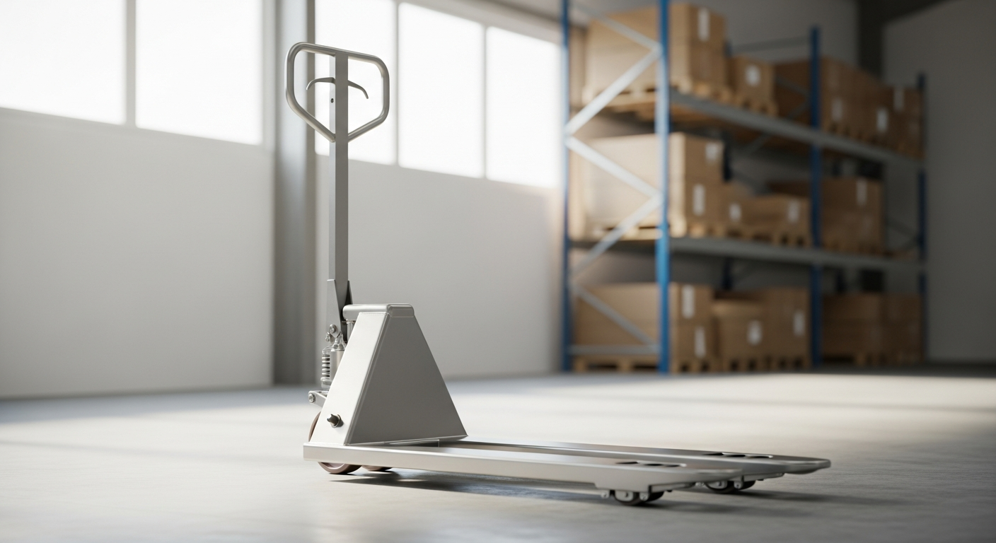 Stainless Steel Pallet Trucks: Single Fork Design