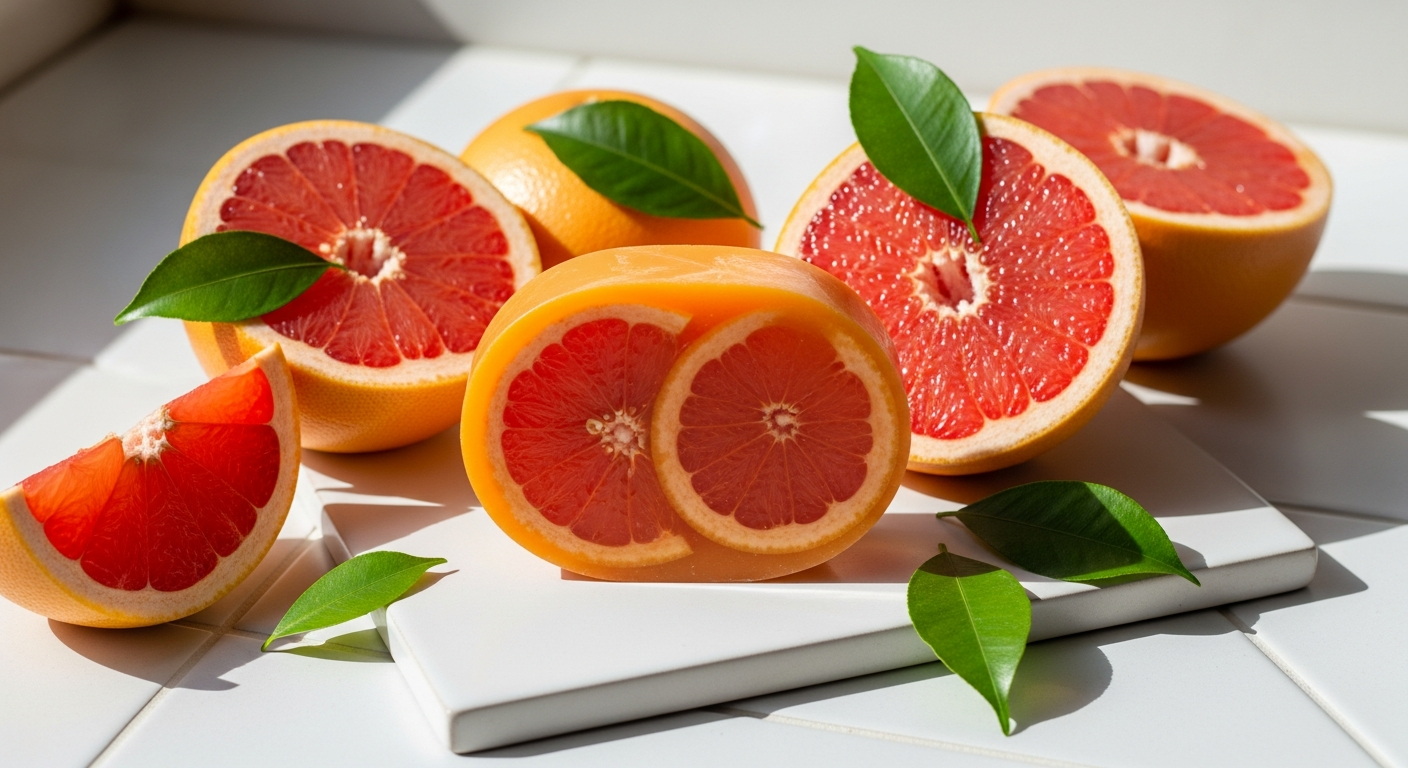 Friendly Soap Orange Grapefruit Bar natural soap with citrus fruits