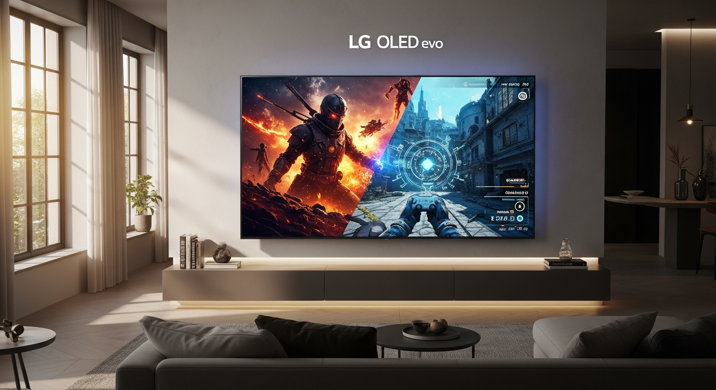 LG C5 OLED evo 4K Smart TV displaying vibrant gaming and cinematic content