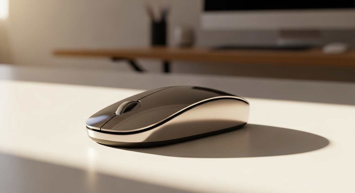 Luxury Wireless Mouse: Lunar Artefacts Pointer