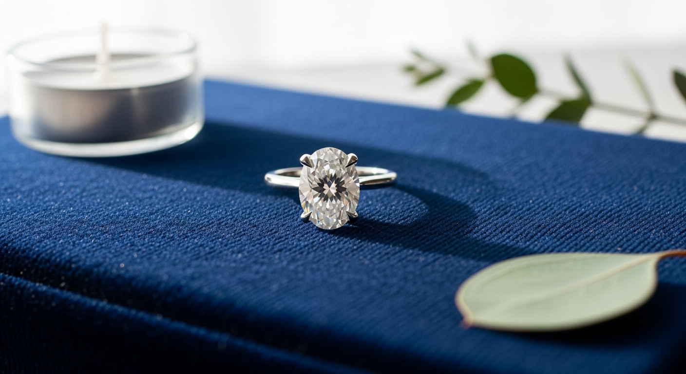 Lane Woods Oval Moissanite Ring: Luxury at $240–$660