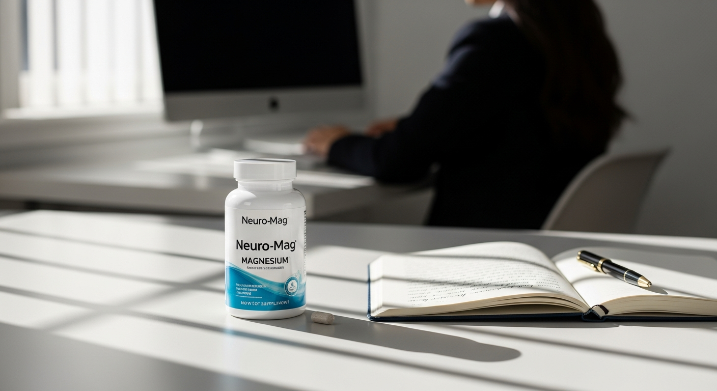 Life Extension Neuro-Mag Magnesium L-Threonate supplement bottle with brain illustration