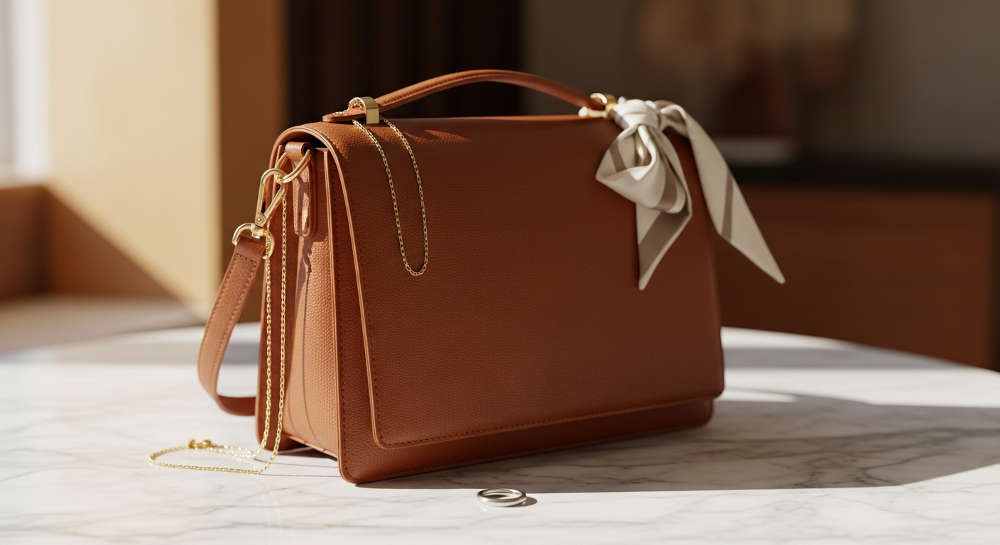 Mac Alyster Giulia leather shoulder bag in textured cowhide with adjustable straps
