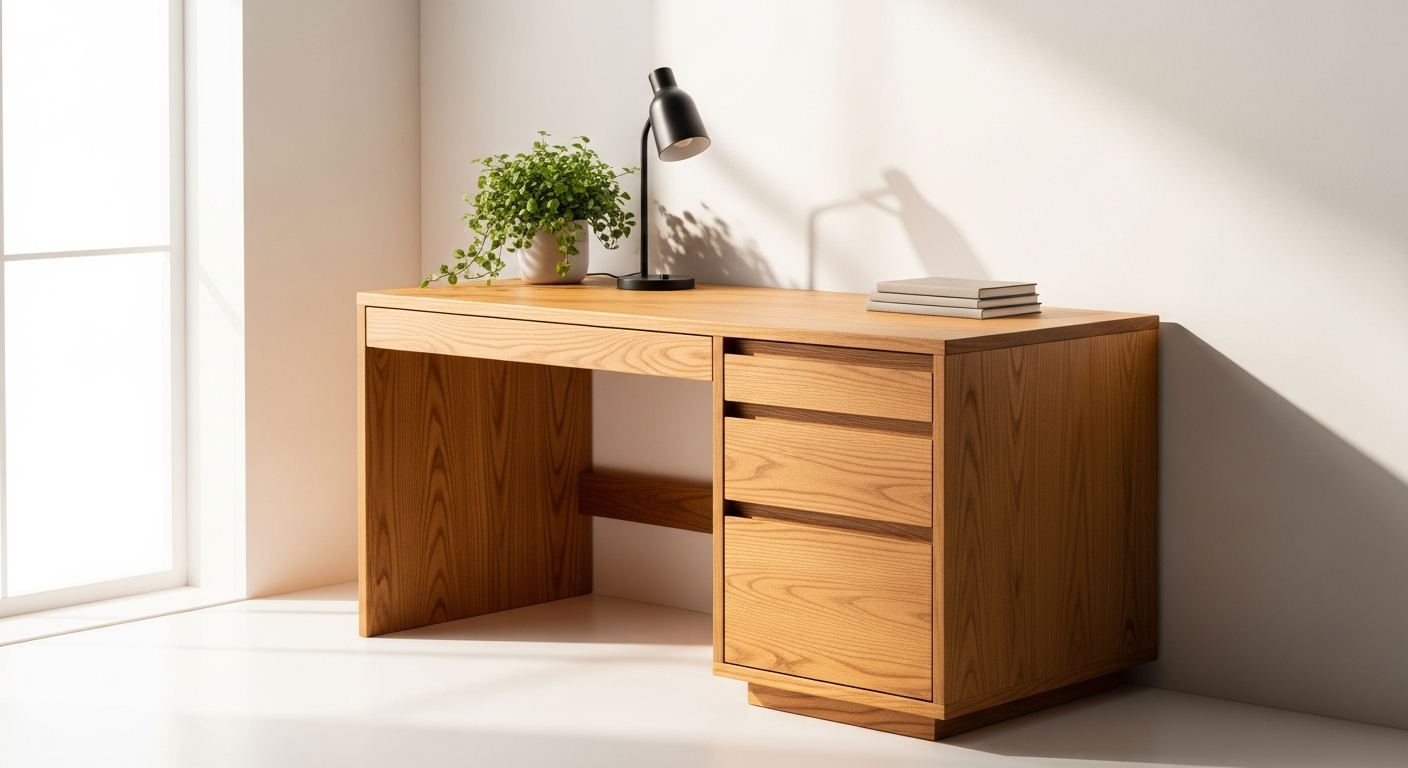 Bureau Spring 3 Tiroirs Scandinave Compact Desk