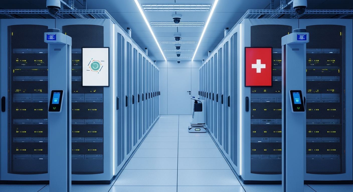Metanet Swiss web hosting data center with secure servers and network infrastructure